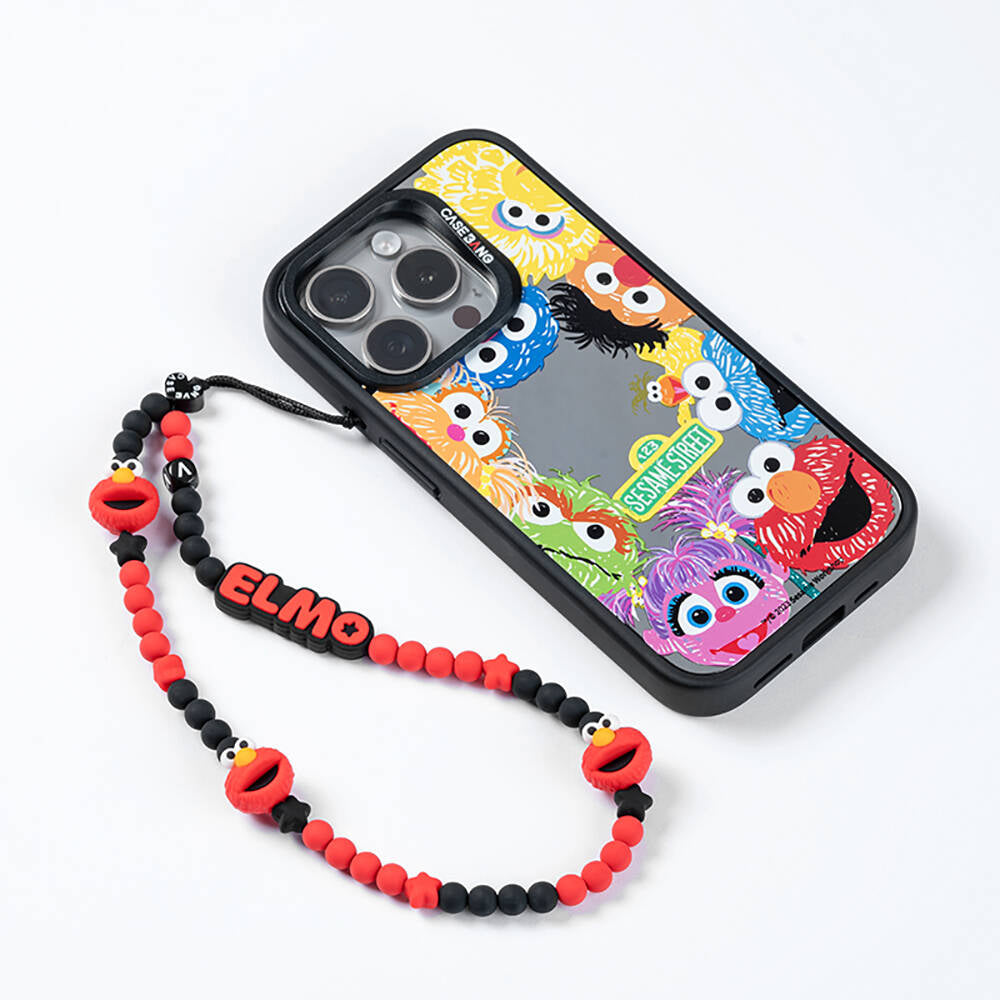 Casebang Cookie ve Elmo Sesame Street Telefon Bilek Askı İpi Casebang Cookie ve Elmo Sesame Street Telefon Bilek Askı İpi